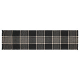 VHC Brands - Eston Black Tan Plaid Runner 12x48