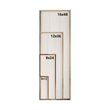 Kendrick Home - Personalized Zip City State Vertical Black: 4 x 12 x 1.5