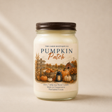 The Cabin Boutique Co - Pumpkin Patch 12oz Mason Jar Candle w/Bronze Lid - Fall