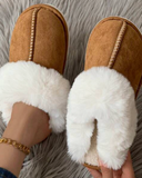 Sugar Beez Boutique - Fluffy Slip on Slippers: Large