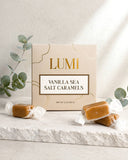 LUMI - Vanilla Sea Salt Caramels – Beige Box, 2 oz