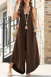 Pocketed Scoop Neck Wide Leg Jumpsuit