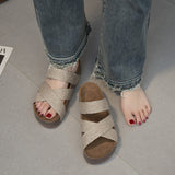 Crisscross Woven Open Toe Sandals