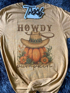 Howdy pumpkin tee