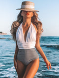 Halter Neck One-Piece Swimwear