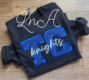 TC Knights embroidered crew