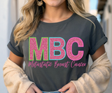 MBC glitter font tee