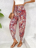 Printed High Waist Pants