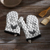 VHC Brands - Farmhouse Chicken Oven Mitt Down Home Kitchen Set of 2