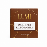 LUMI - Fall Vanilla Sea Salt Caramels – Caramel Brown Box, 2 oz