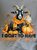 Goat to have pumpkin spice