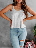 Sequin Scoop Neck Tank