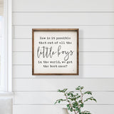 Kendrick Home - Little Boys Best Ones White: 4 x 4 x 1