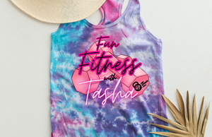 Fun Fitness with Tasha tie dye tank