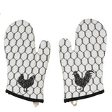 VHC Brands - Farmhouse Chicken Oven Mitt Down Home Kitchen Set of 2