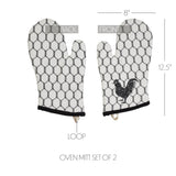 VHC Brands - Farmhouse Chicken Oven Mitt Down Home Kitchen Set of 2