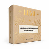 LUMI - Fall Handcrafted Caramels with Sea Salt – Beige Box, 2 oz