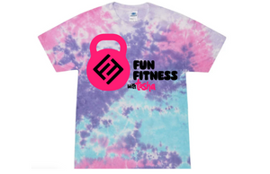 Tie dye Fun Fitness with Tasha tee