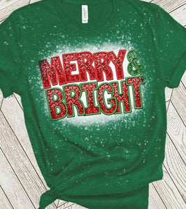 Merry & Bright tee