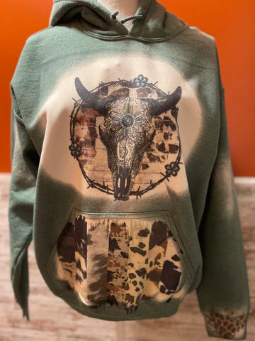 Western Bullskull hoodie