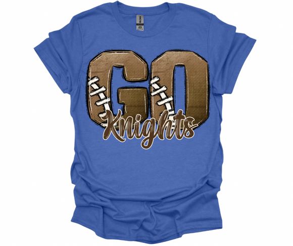Go Knights football tee