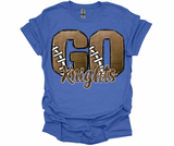 Go Knights football tee