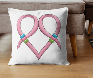 Metastatic Breast Cancer ribbon pillow