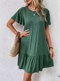 Round Neck Short Sleeve Tee Dress