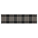 VHC Brands - Eston Black Tan Plaid Runner 12x48