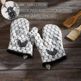 VHC Brands - Farmhouse Chicken Oven Mitt Down Home Kitchen Set of 2