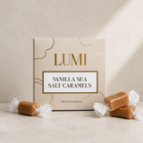 LUMI - Vanilla Sea Salt Caramels – Beige Box, 2 oz