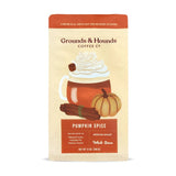 Grounds & Hounds Coffee Co. - Seasonal Flavor: Pumpkin Spice: Whole Bean 12 oz.