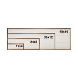 Kendrick Home - Personalized Zip City State Overlay White: 12 x 4 x 1.5