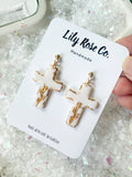 Lily Rose Co. - Cross Earrings / Clay earrings / Women’s Earrings