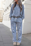 Aapparella - Abstract Oversized Pullover Drawstring 2pcs Pants Set | S-XL: Multicolour / S