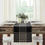 VHC Brands - Eston Black Tan Plaid Runner 12x48