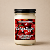The Cabin Boutique Co - Crisp Apple Scented Candle - Pick Your Size: 1oz Mini Tin(Black)