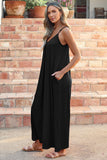 V-Neck Spaghetti Strap Jumpsuit