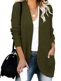 Open Front Long Sleeve Cardigan