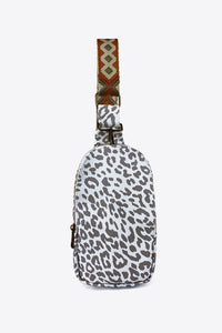 Printed PU Leather Sling Bag