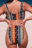 Printed Two-Piece Swimsuit