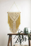 Contrast Fringe Macrame Wall Hanging