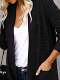 Open Front Long Sleeve Cardigan