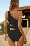 Cutout Tied One Shoulder Swimwear