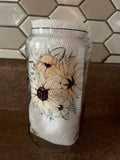 Glass cup tumbler