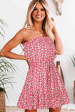 Ditsy Floral Strapless Mini Dress