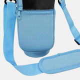 Insulated Tumbler Cup Sleeve With Adjustable Shoulder Strap