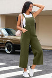 Pocketed Wide Leg Overall