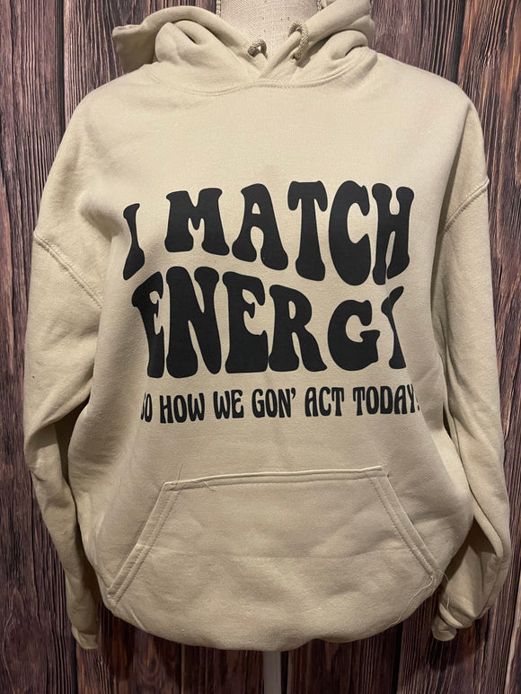 Match energy hoodie